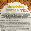 Toto Biscottini Integrali al Farro per Cani - Retro Confezione