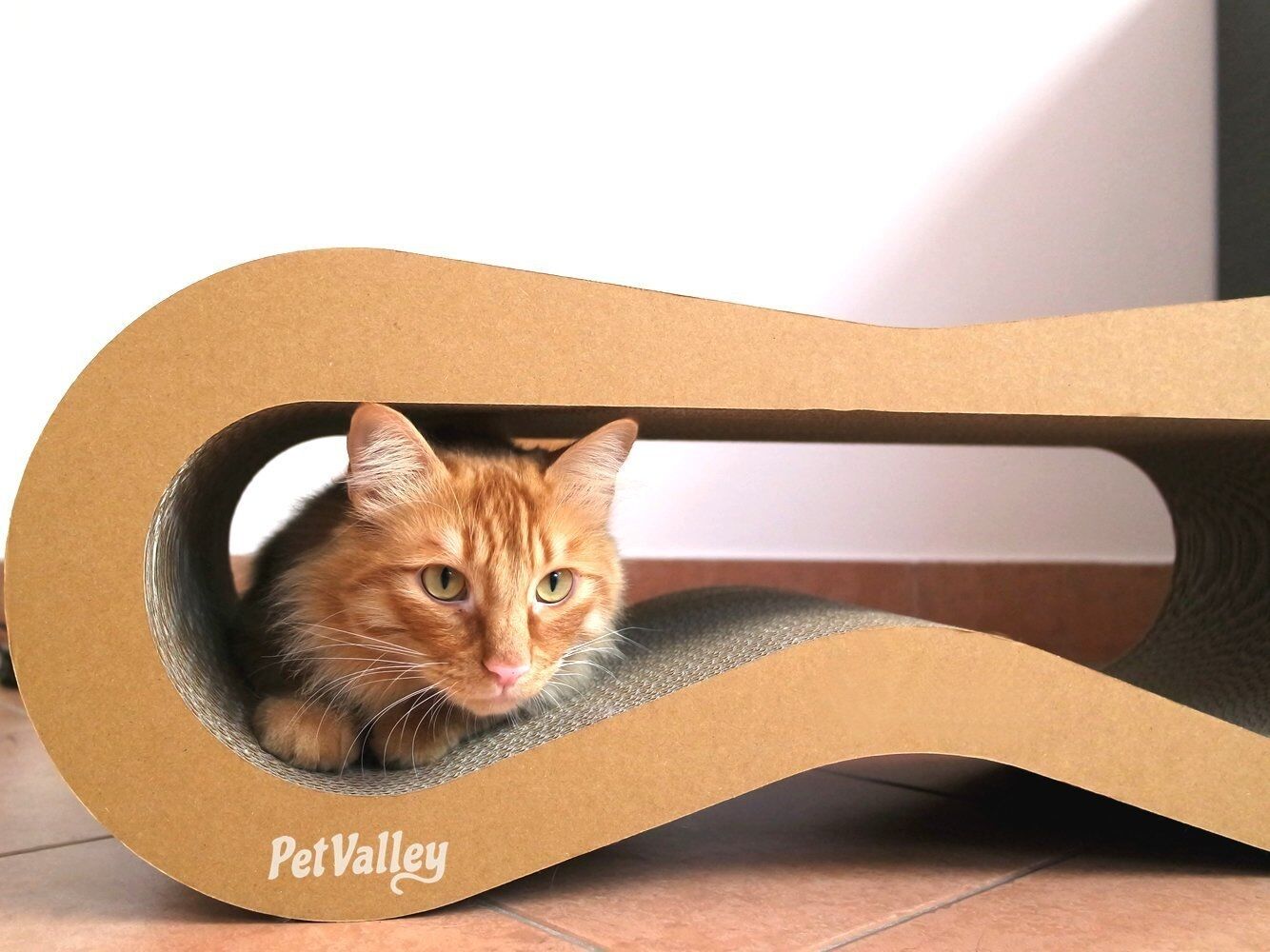 Tiragraffi Cuccia per Gatti in Cartone Ondulato PetValley