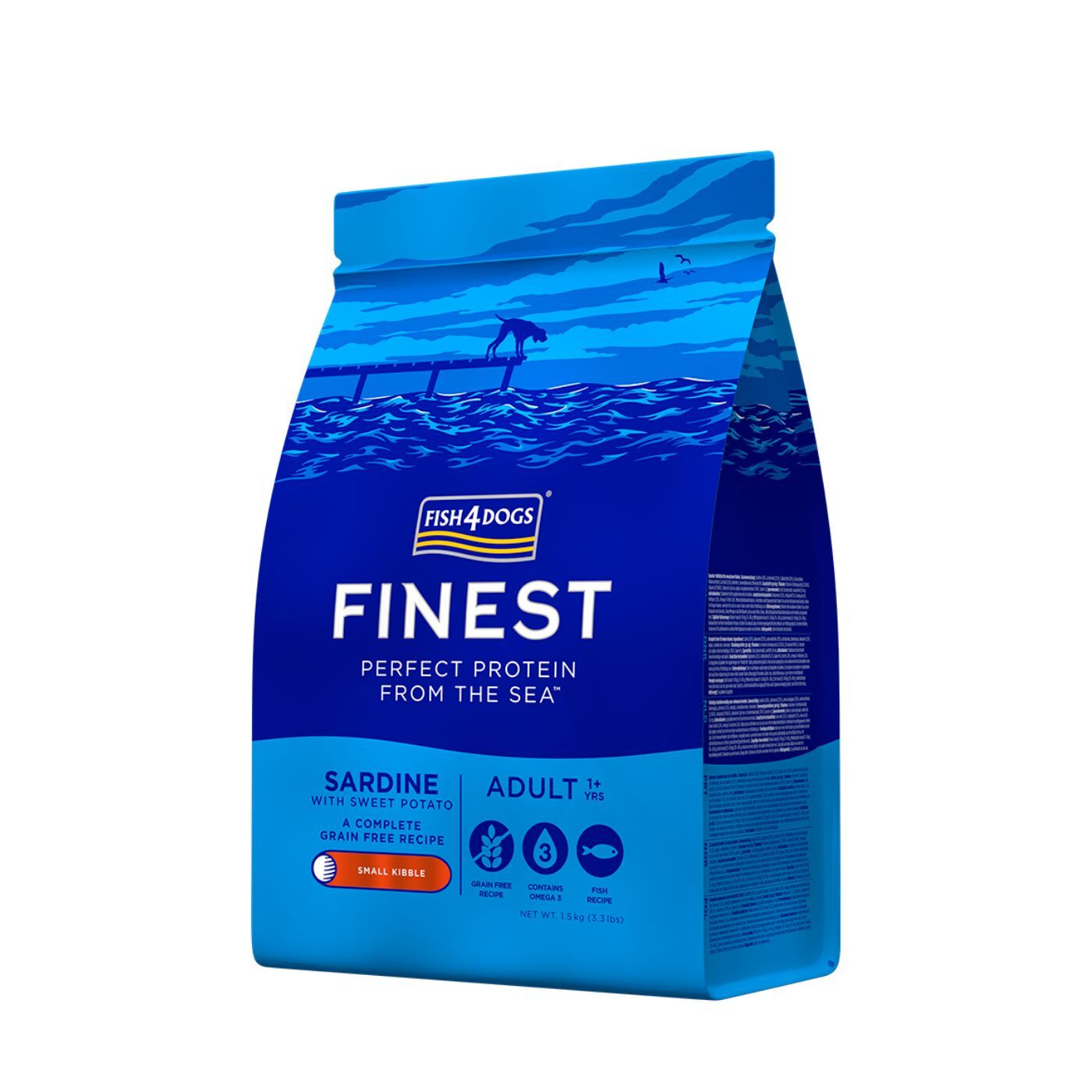 Fish4Dogs Finest Complete Adult Small Sardine per Cani - Sacco da 1,5Kg