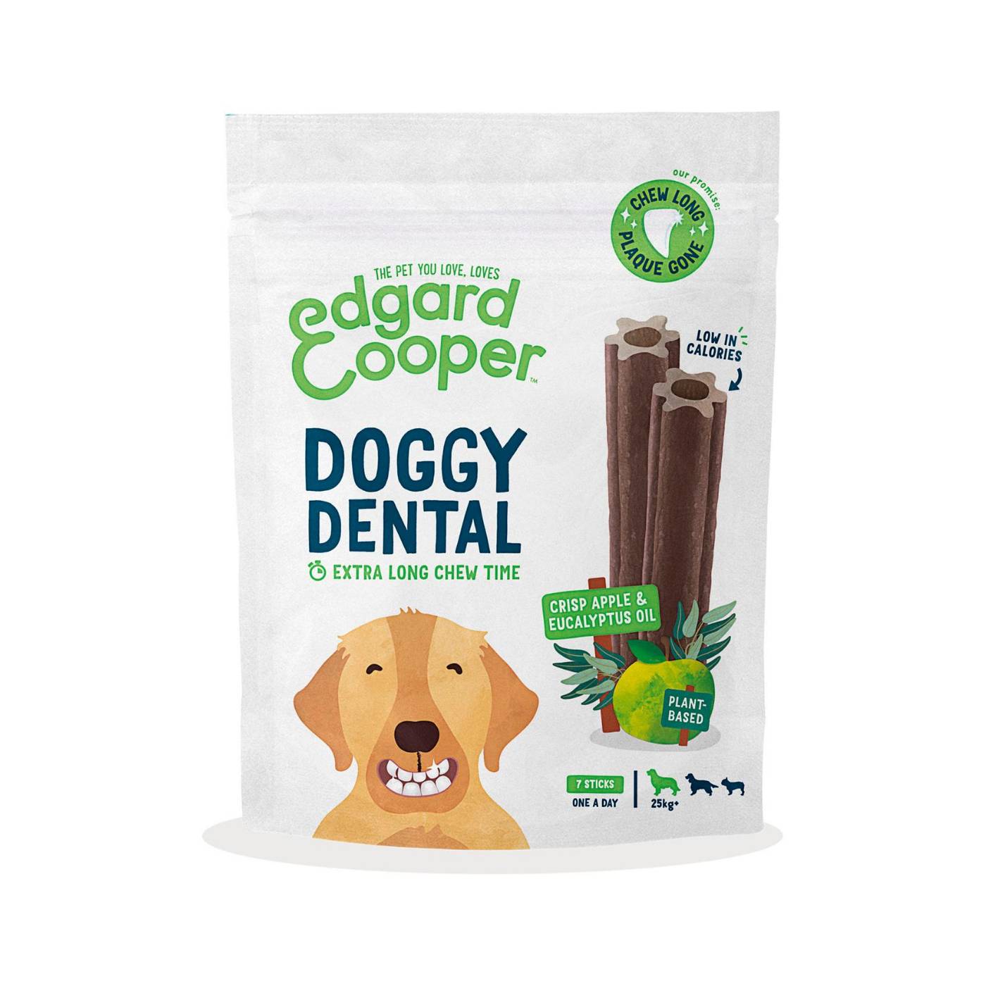 Edgard & Cooper Dental Dog Mela e Eucalipto per Cani - Taglia L