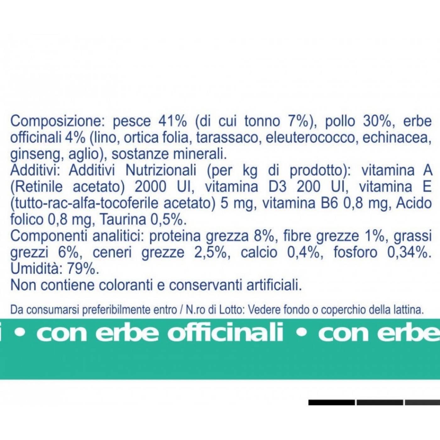 Vet Line Umido Pollo e Tonno per Gatti 85g - Caratteristiche
