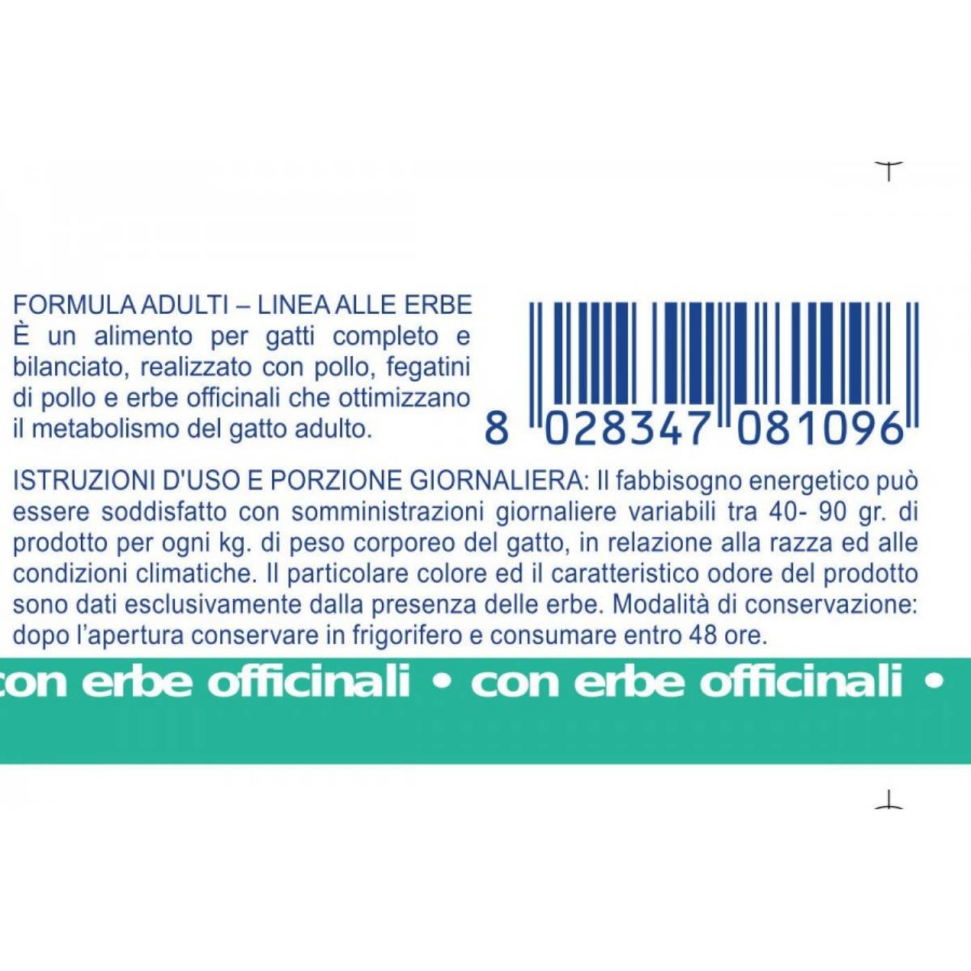 Vet Line Umido Pollo e Fegatini per Gatti 85g - Indicazioni
