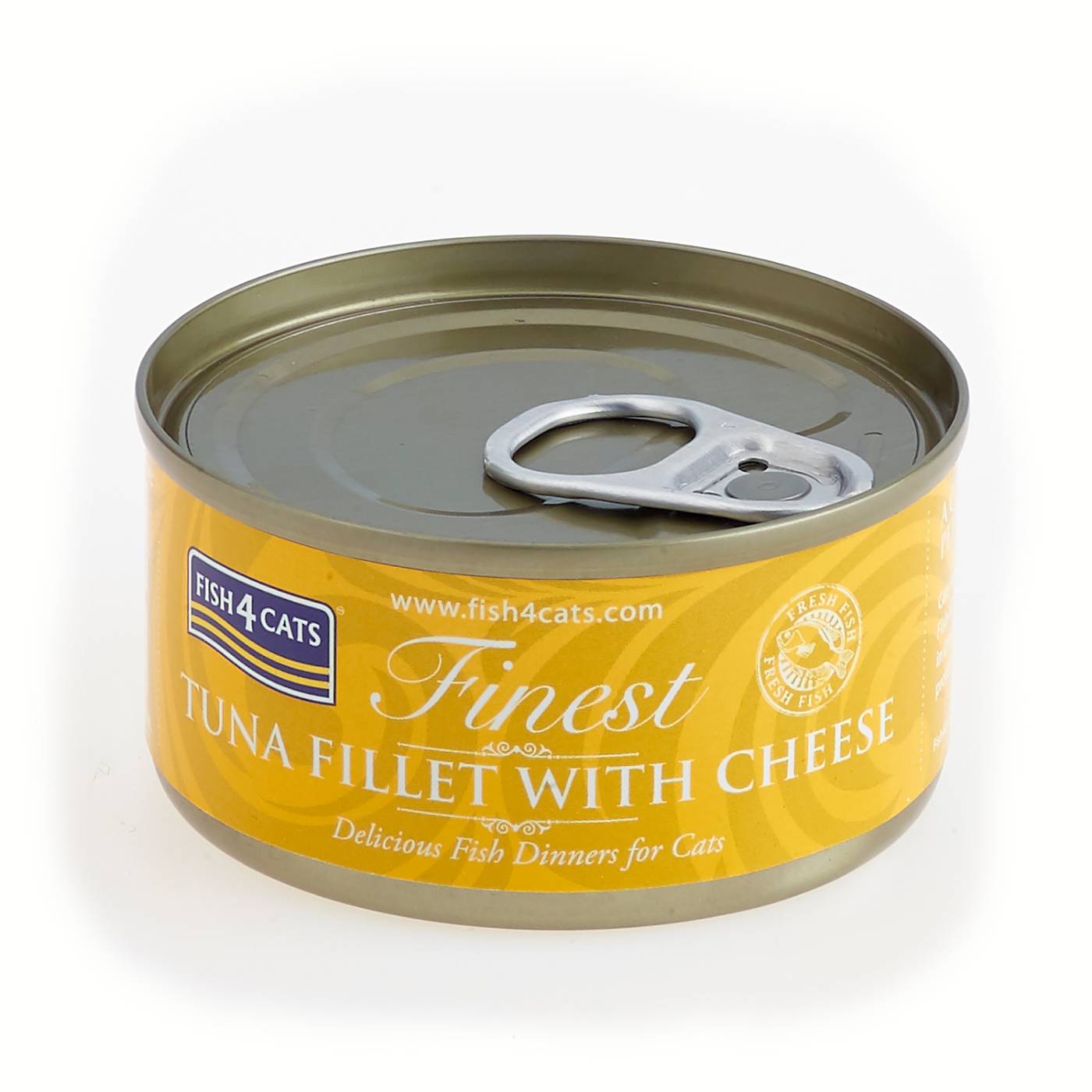 Fish4Cats Finest Filetti di Tonno con Formaggio Umido per Gatti 70g