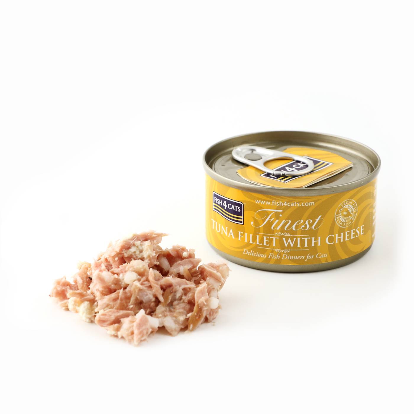 Fish4Cats Finest Filetti di Tonno con Formaggio Umido per Gatti 70g - Panoramica