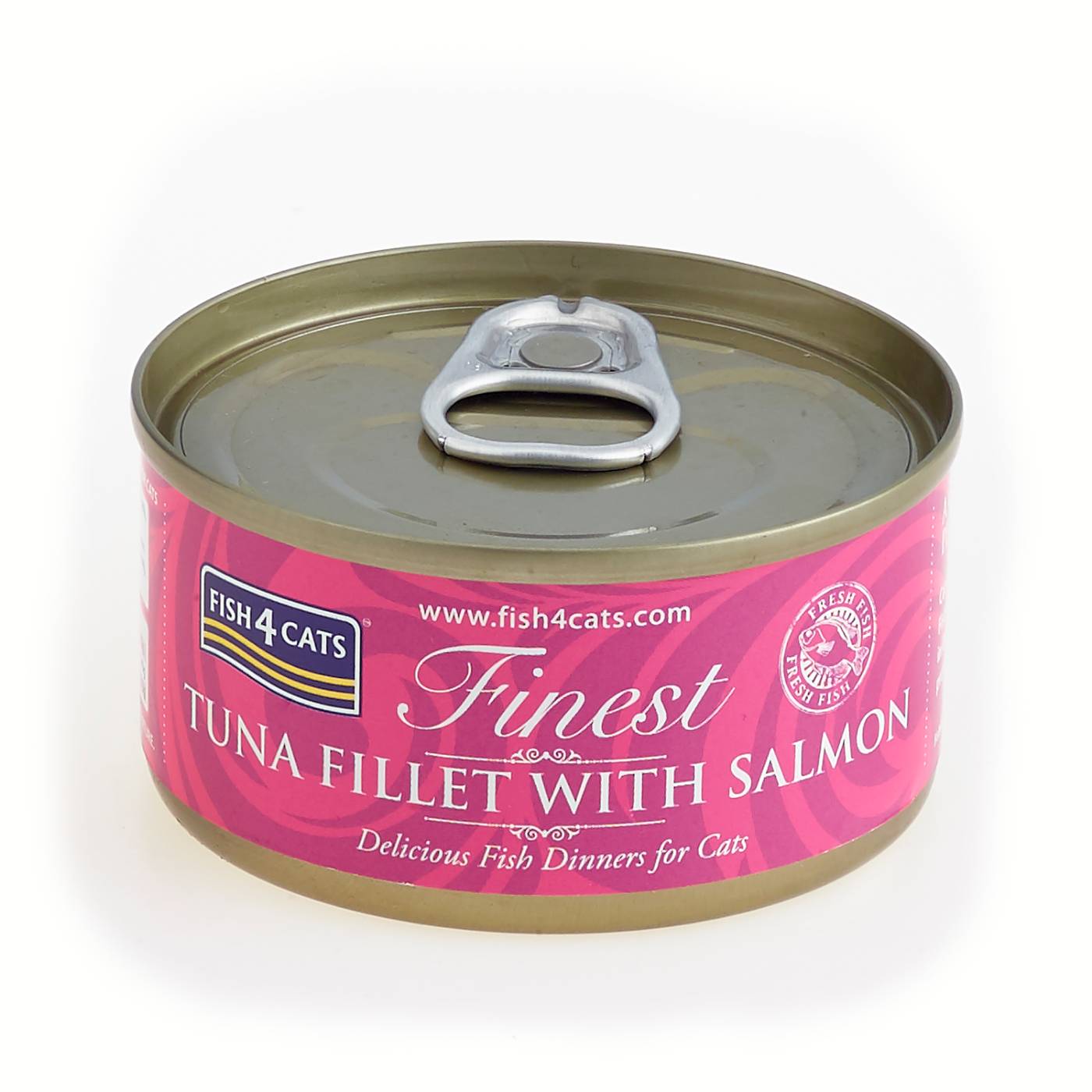Fish4Cats Finest Filetti di Tonno con Salmone Umido per Gatti 70g