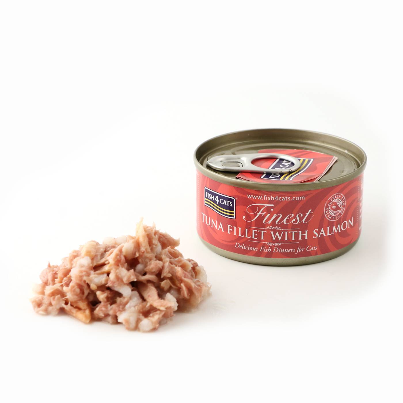 Fish4Cats Finest Filetti di Tonno con Salmone Umido per Gatti 70g - Panoramica