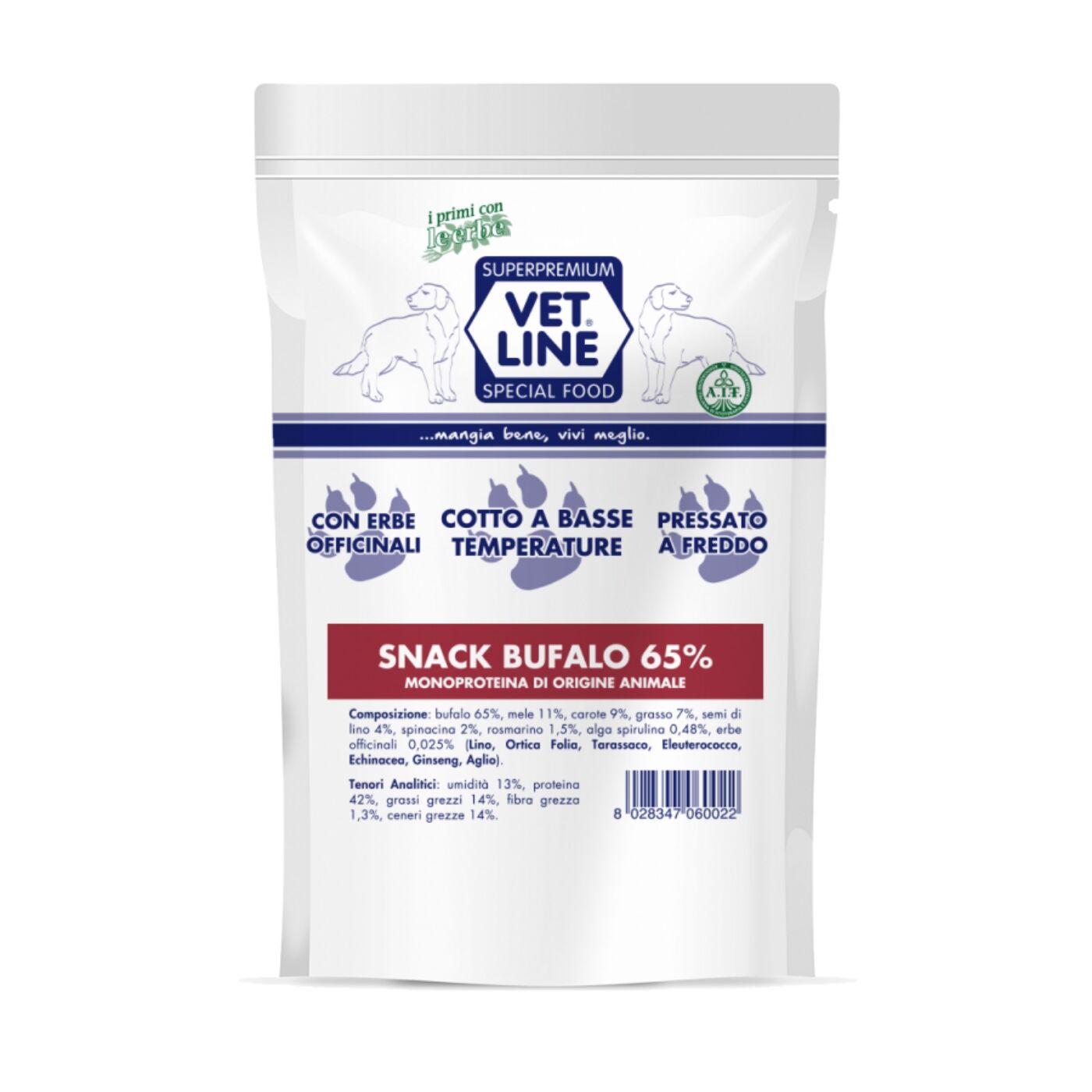 Vet Line Box Snack Confezioni Miste 10 Pezzi x 80g - Snack bufalo composizione