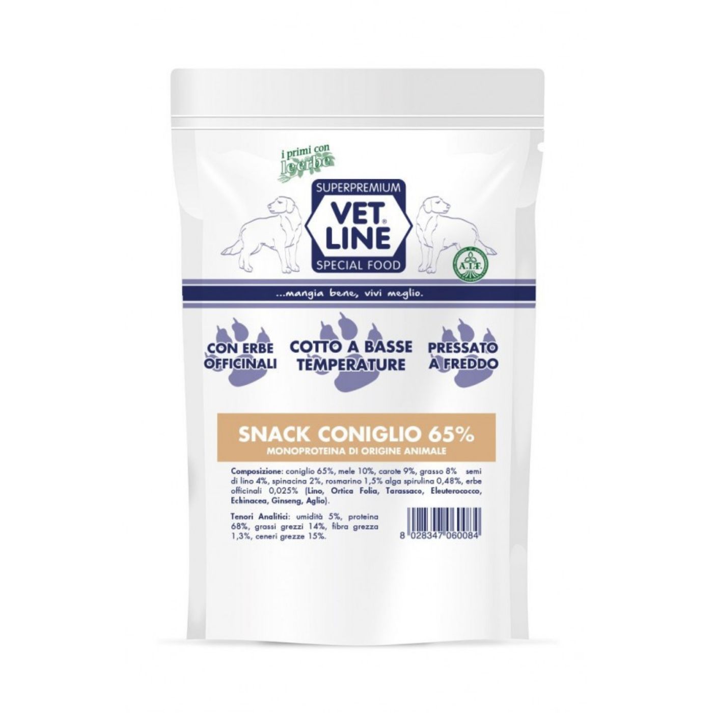 Vet Line Box Snack Confezioni Miste 10 Pezzi x 80g - Snack coniglio composizione