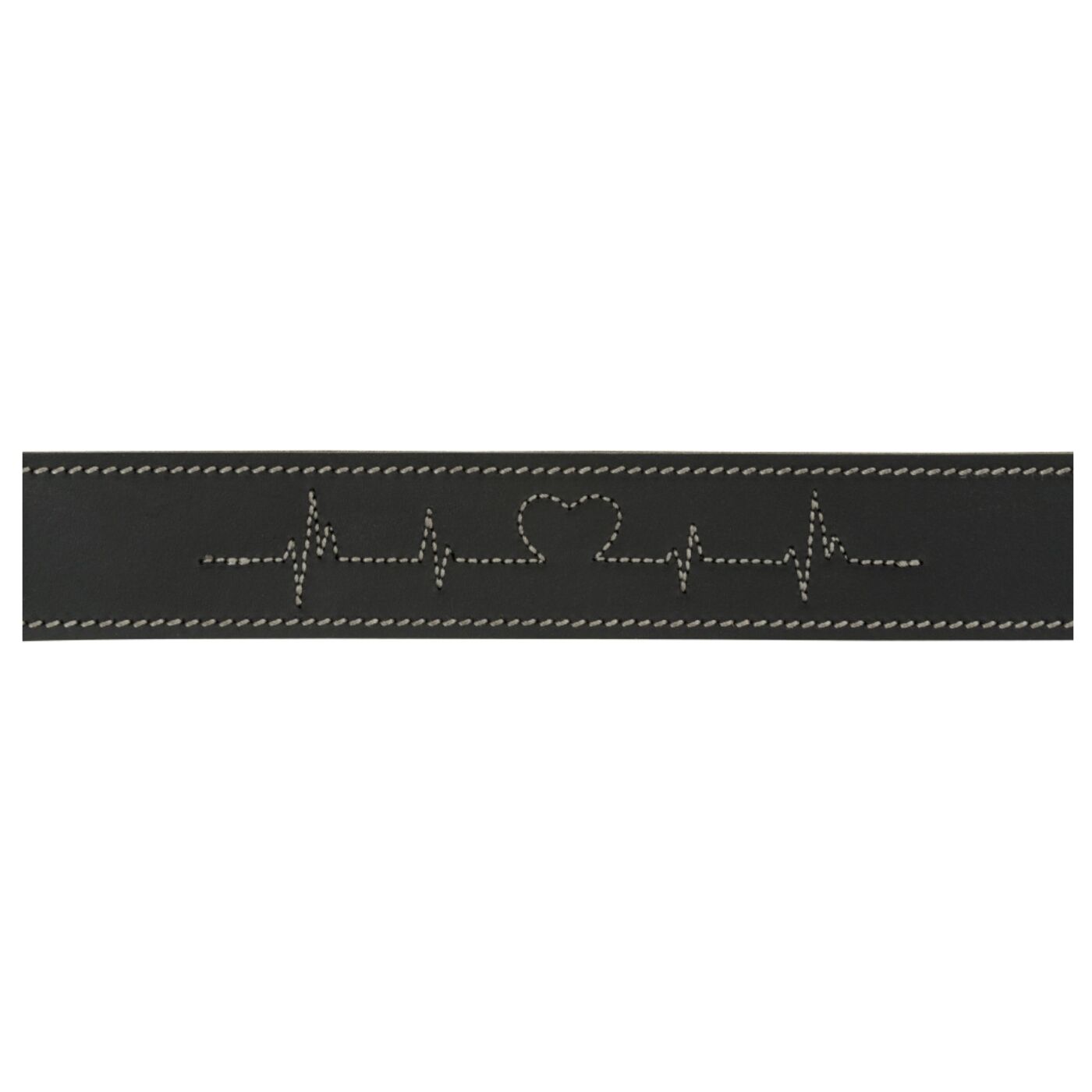 Trixie Collare per Cani Rustic "Heartbeat" Nero - Cuciture di decoro