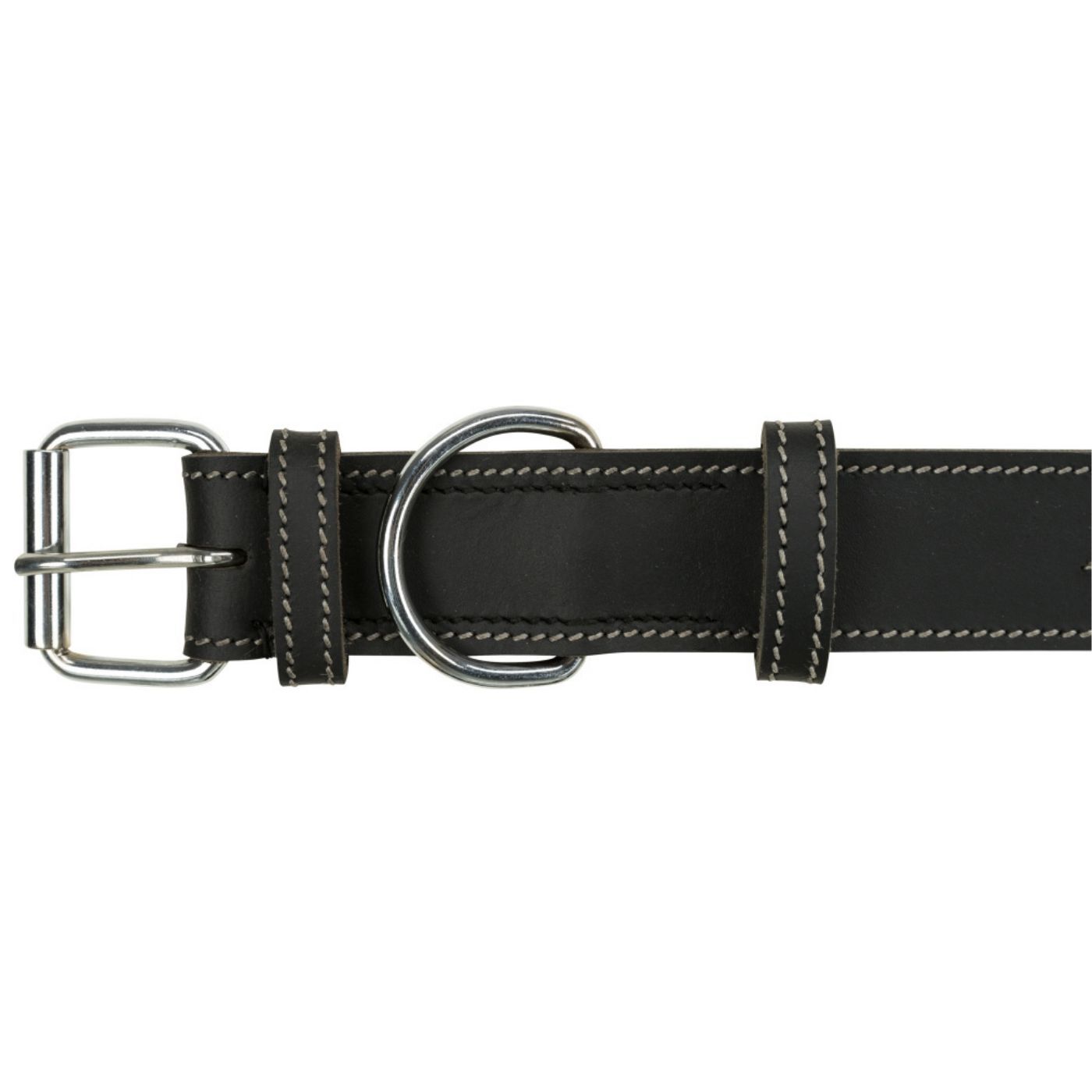Trixie Collare per Cani Rustic "Heartbeat" Nero - Panoramica