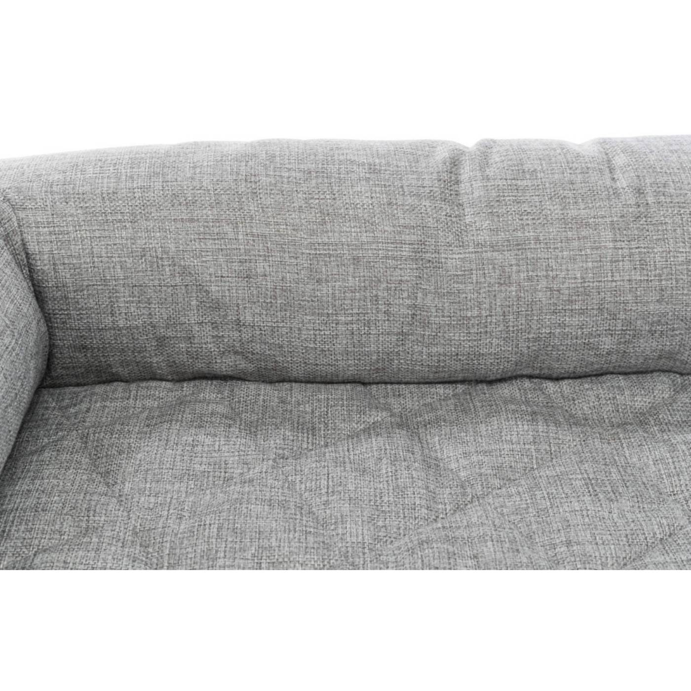 Trixie Divano con Coperta Grigio per Animali - Bordo alto imbottito