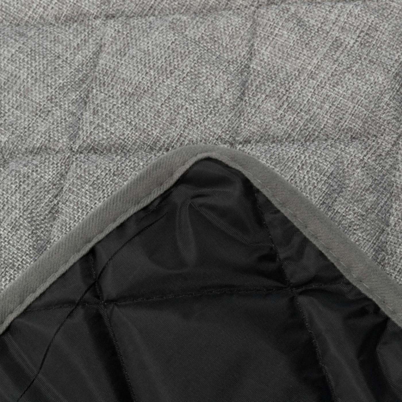 Trixie Divano con Coperta Grigio per Animali - Fondo nero antiscivolo