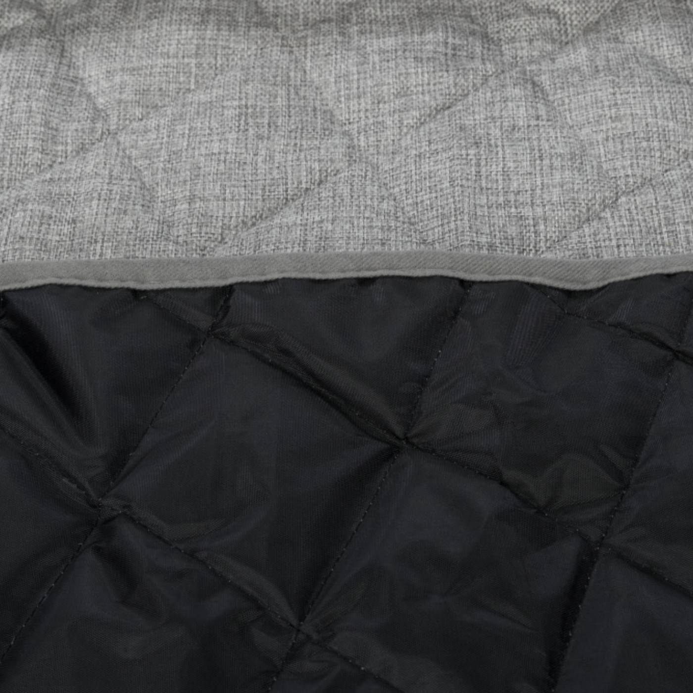 Trixie Divano con Coperta Grigio per Animali - Fondo nero