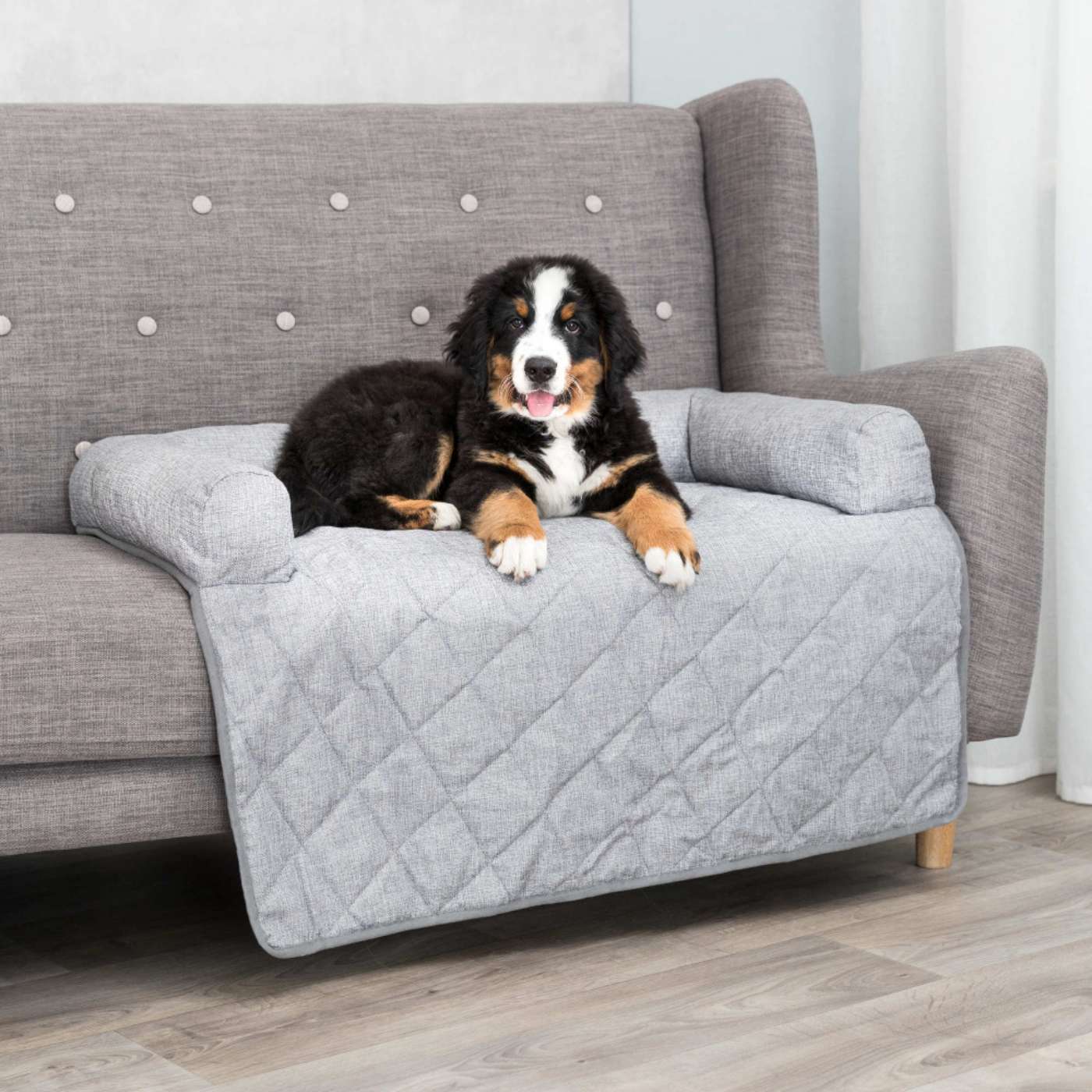 Trixie Divano con Coperta Grigio per Animali - Uso su divano
