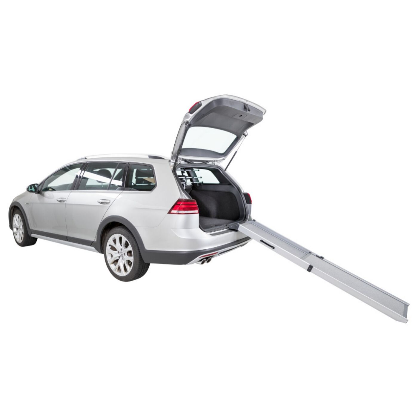 Trixie Rampa Telescopica 43x100-180cm Grigia - Uso con auto