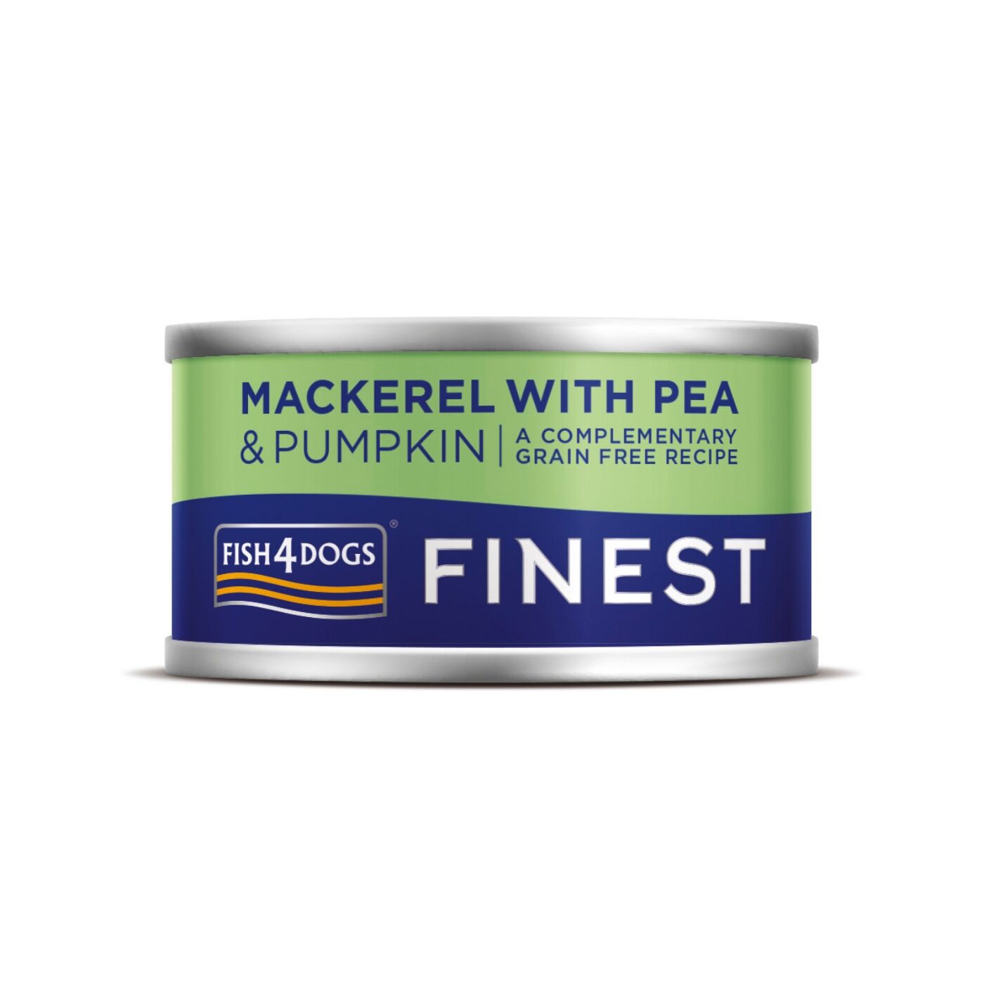 Fish4Dogs Finest Alimento Umido per Cani Sgombro con Zucca e Piselli 85g - Confezione