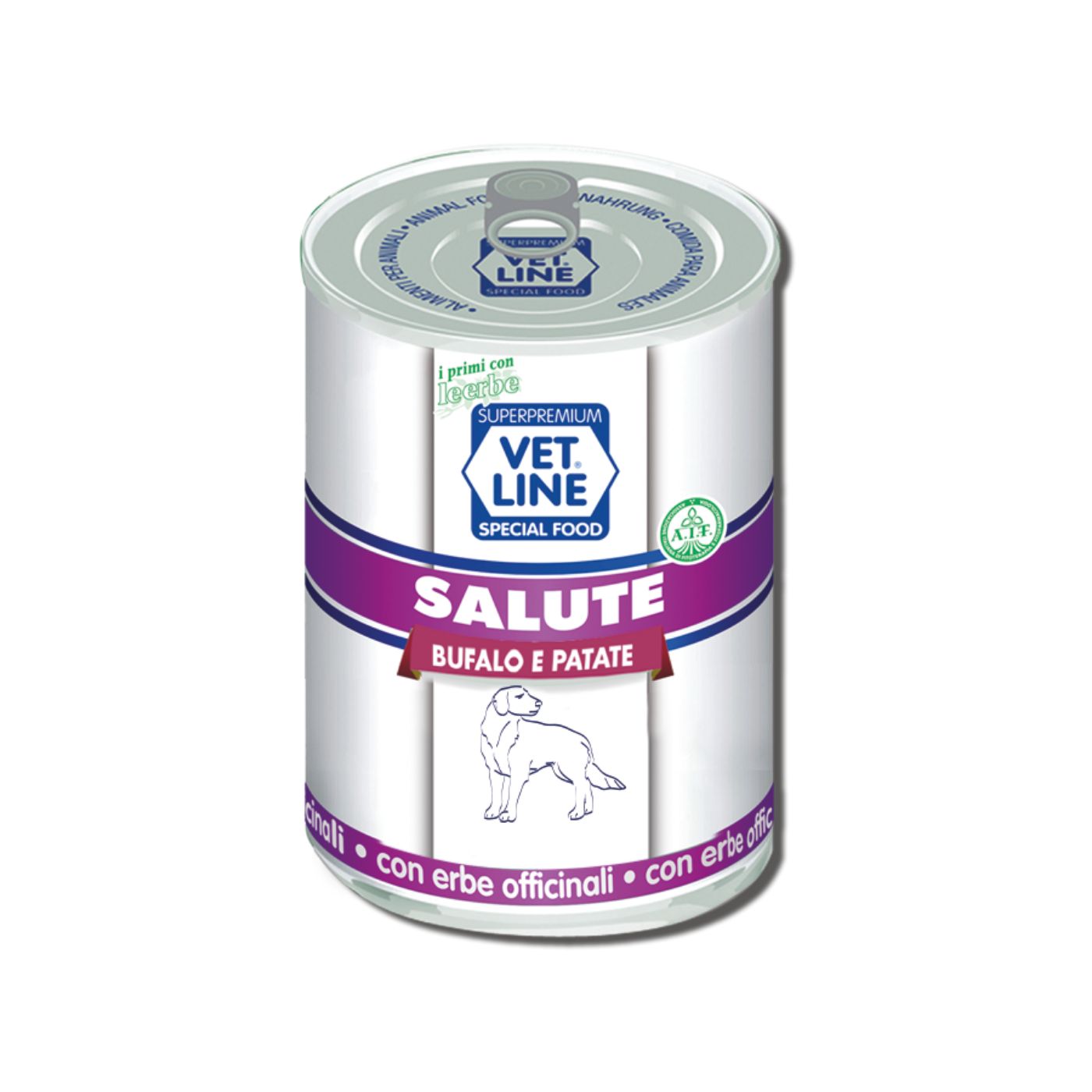 Vet Line Salute Bufalo con Patate Alimento Umido Monoproteico per Cani - Formato 400g