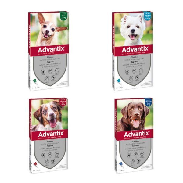 Advantix Spot-On Antiparassitario per Cani 4 Pipette