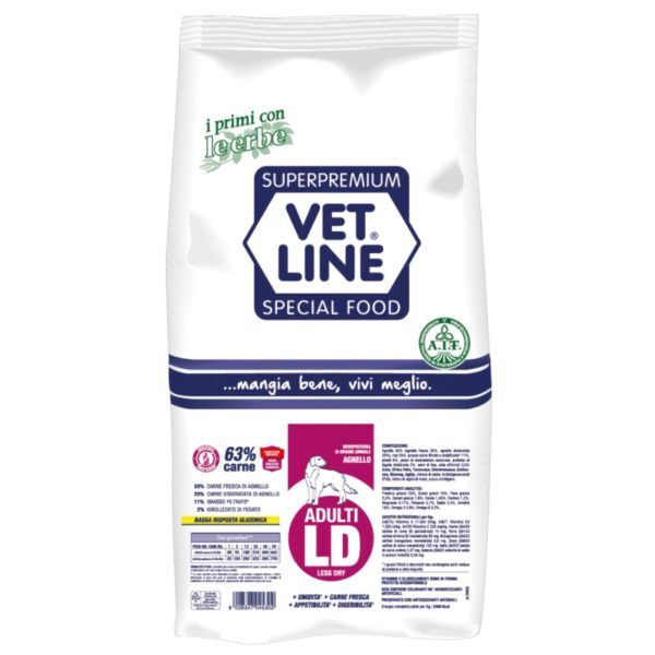 Vet Line Linea LD Agnello per Cani Adulti Vetline