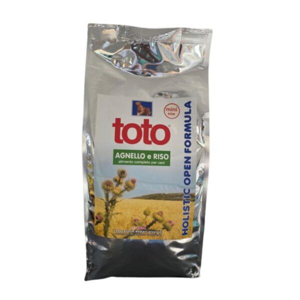 1,5 Kg - Toto Holistic Open Formula Agnello e Riso MINI SIZE per Cani