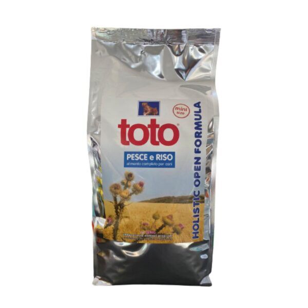 1,5 Kg - Toto Holistic Open Formula Pesce e Riso MINI SIZE per Cani