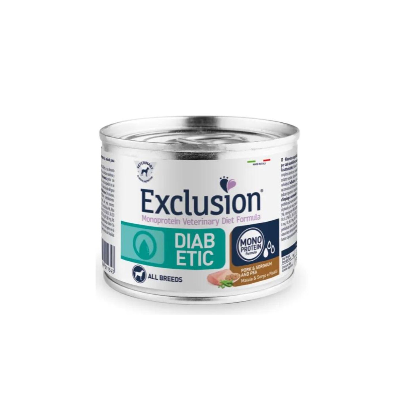 Exclusion Diet Diabetic Maiale & Sorgo Alimento Umido Monoproteico per Cani - immagine 2
