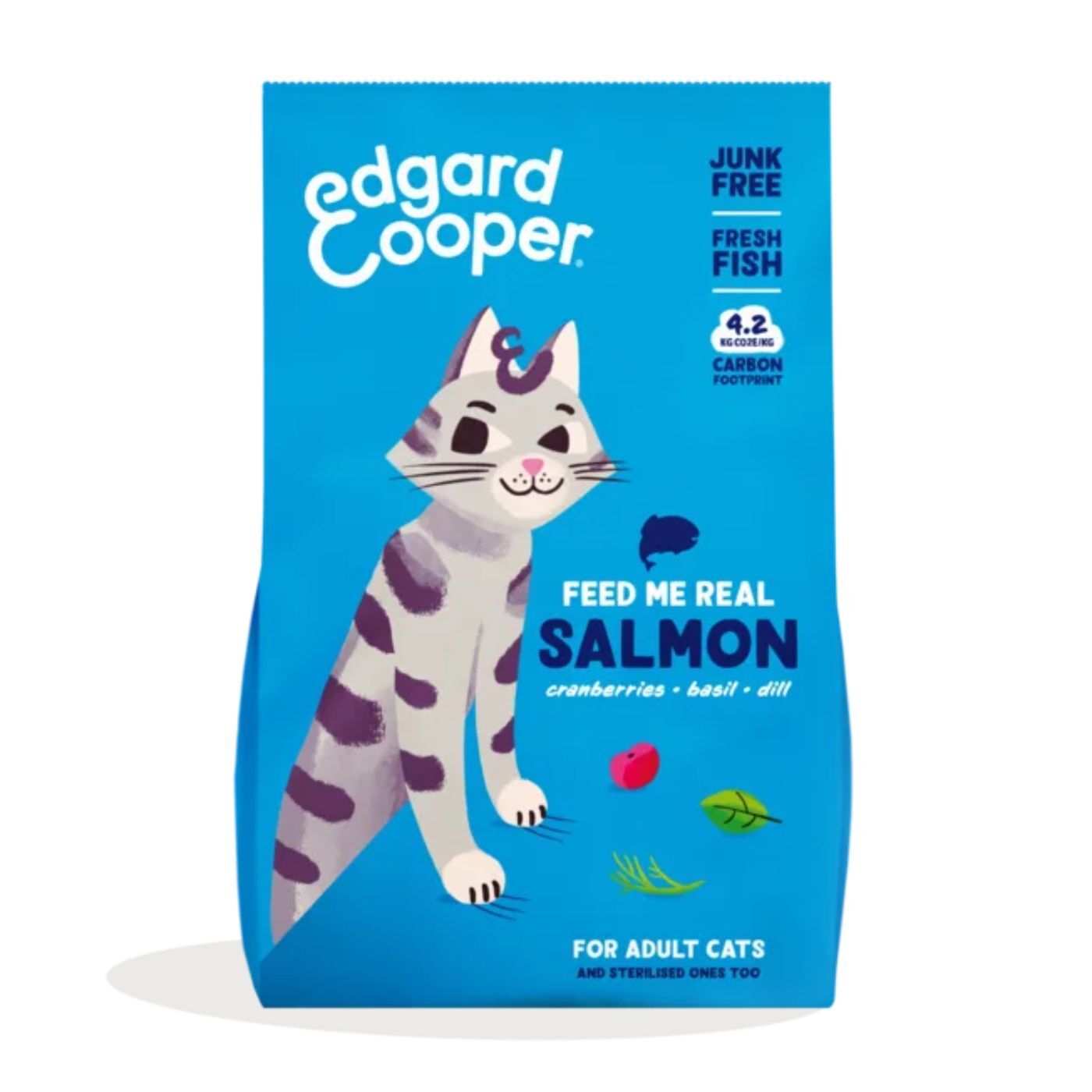 Edgard & Cooper Alimento Secco Grain Free Salmone Fresco per Gatti Adulti