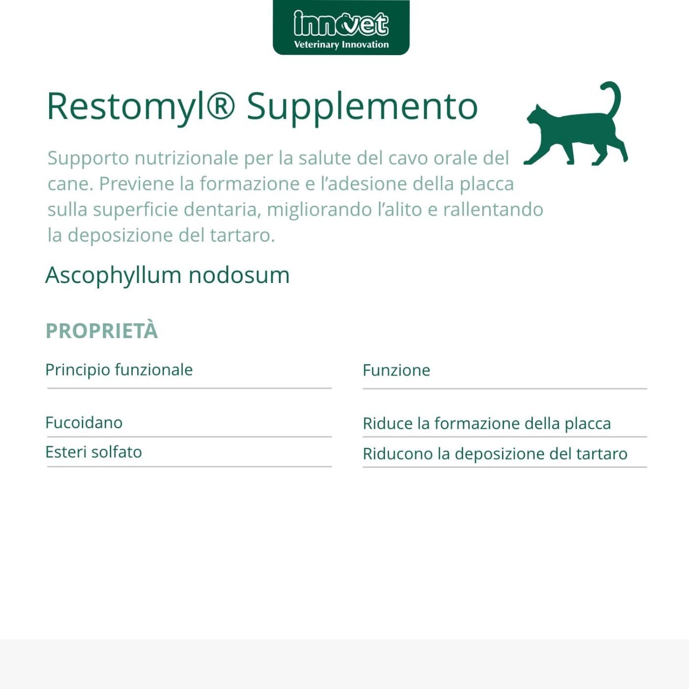 Innovet Restomil® Supplemento - Gatto 40g per Gatti - Proprietà