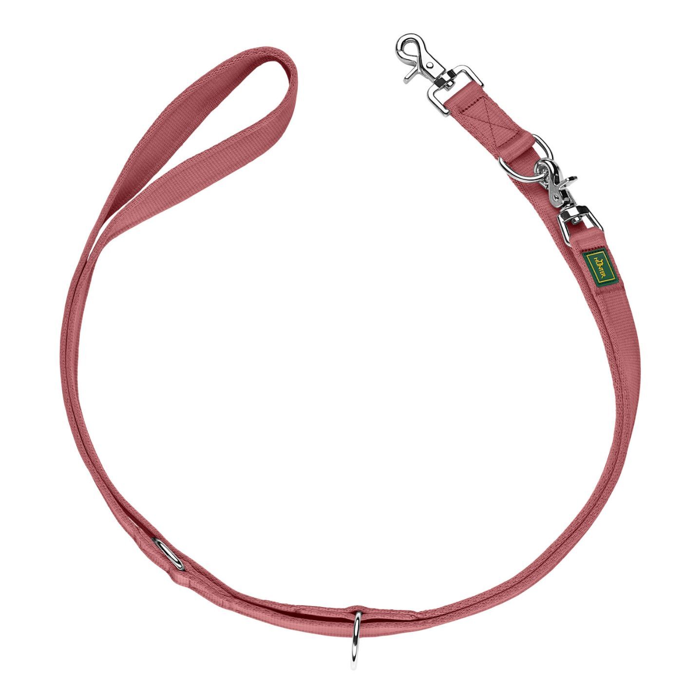 Hunter Guinzaglio Regolabile Inari 20/200 in Poliestere per Cani - Variante rosso pastello