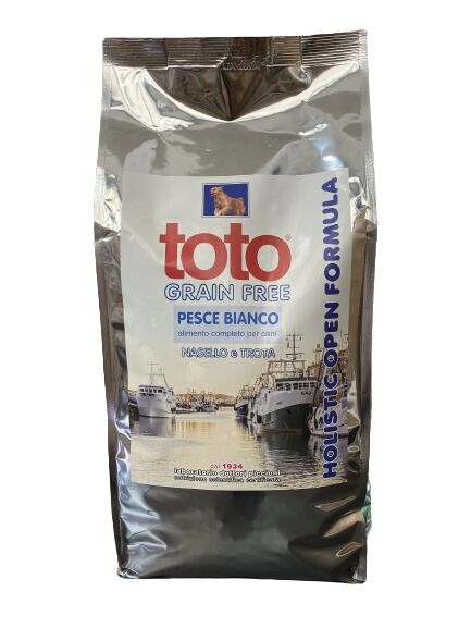 Toto Holistic Open Formula Pesce Bianco Nasello e Trota Grain Free per Cani