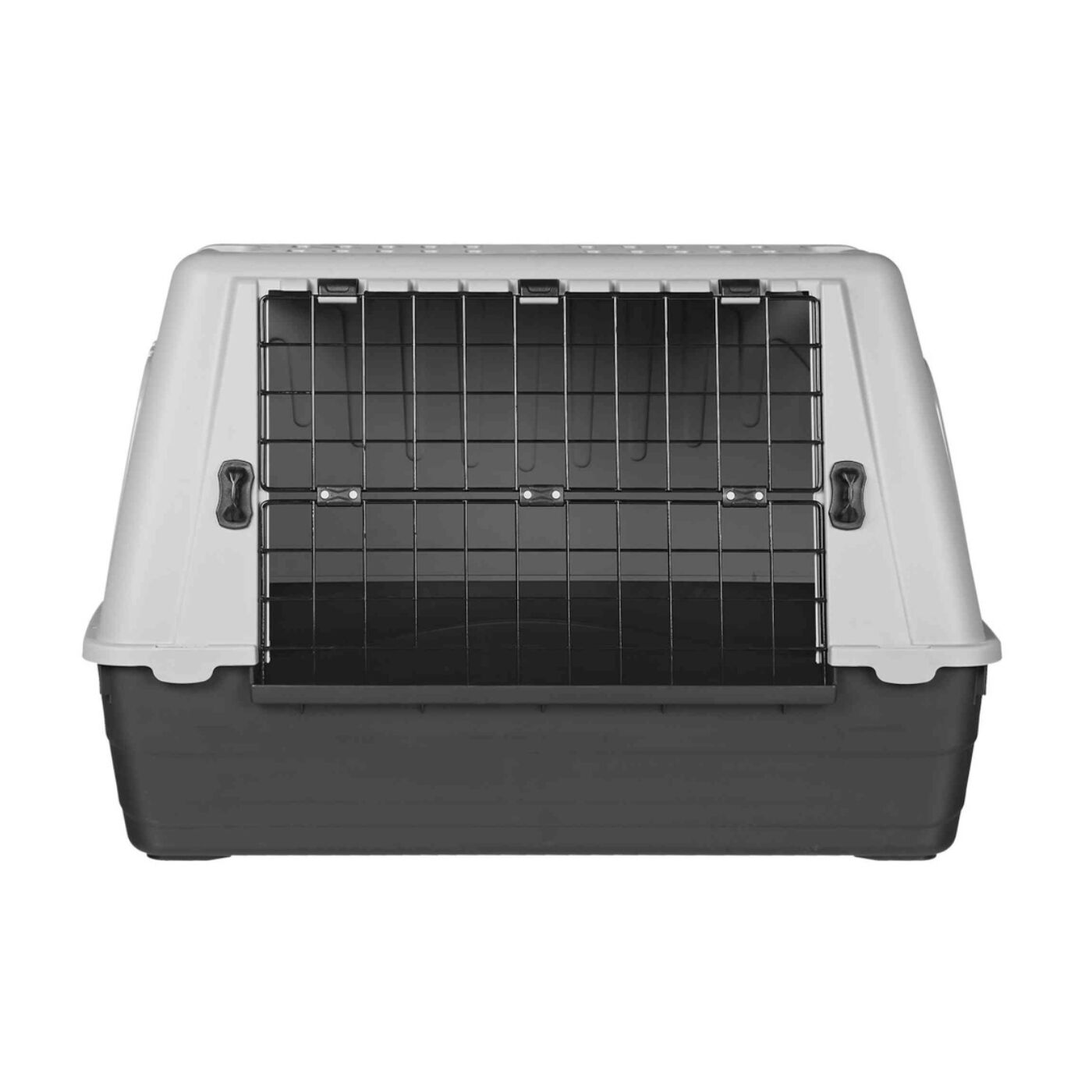 Trixie Trasportino Journey per Animali in Plastica Nero/Grigio - Misura S-M