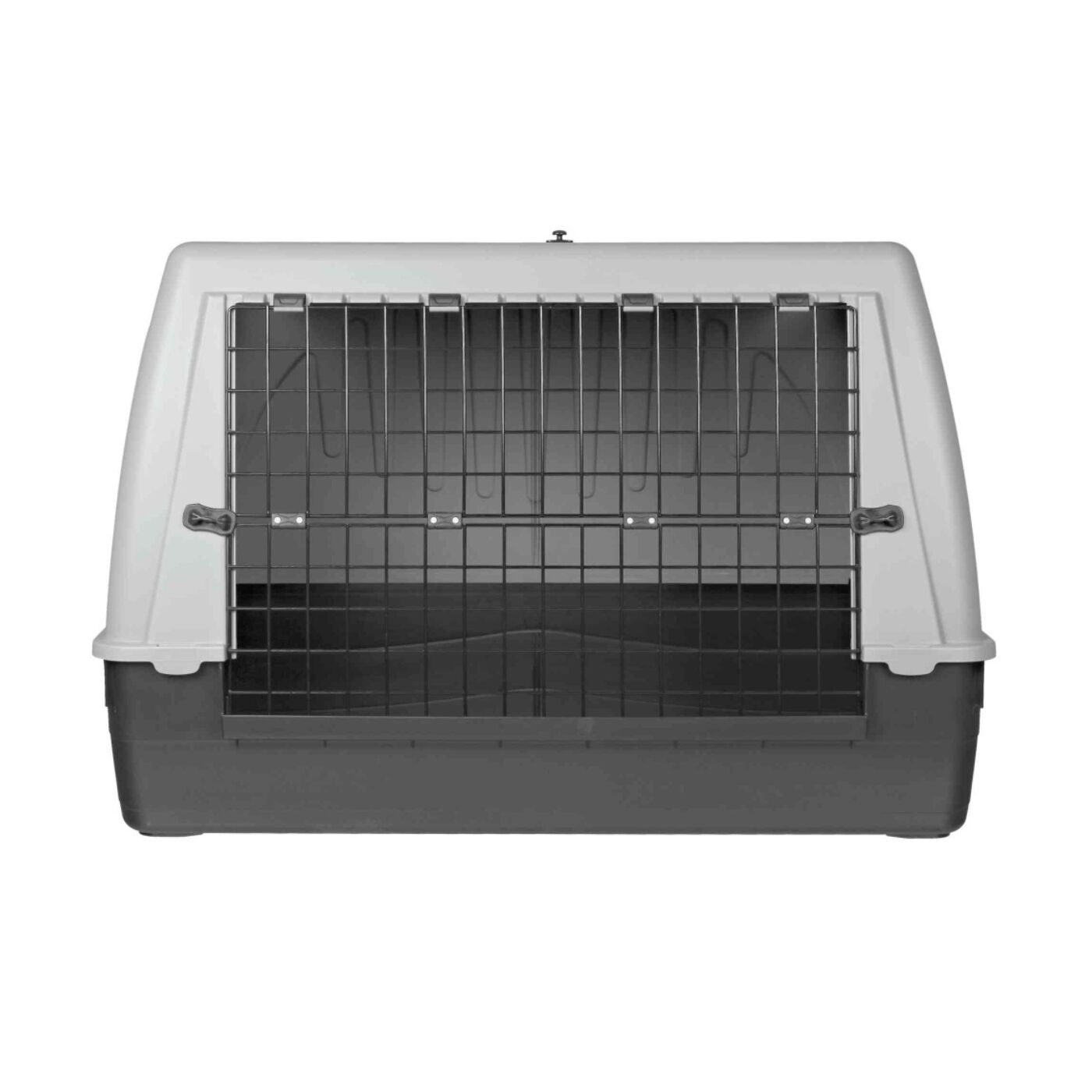 Trixie Trasportino Journey per Animali in Plastica Nero/Grigio - Misura M-L