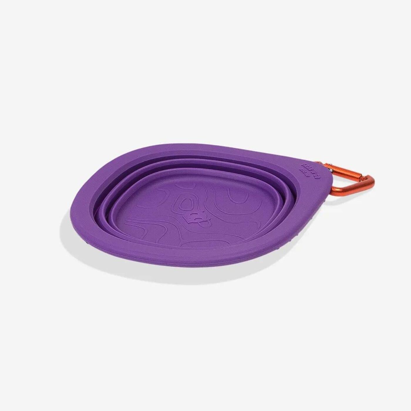 Zee.Dog Go Bowl Peak Ciotola da Viaggio Pieghevole in Silicone Viola 600ml