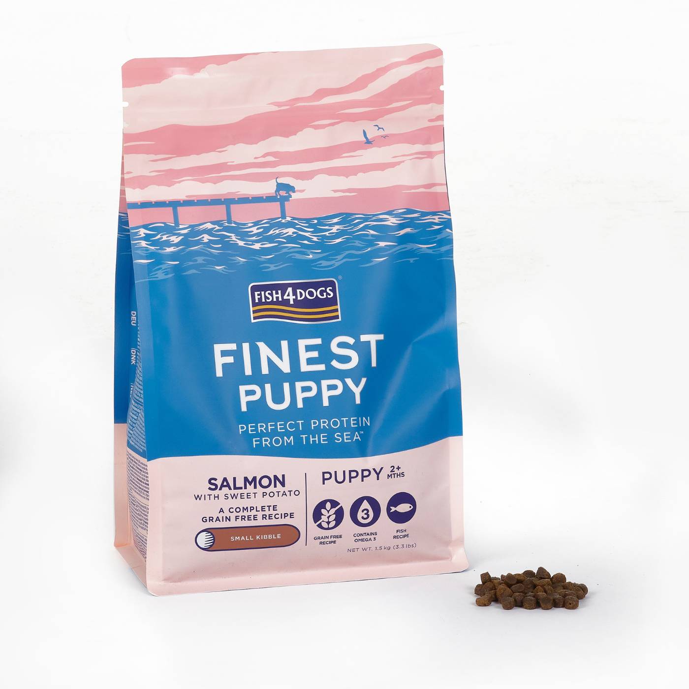 Fish4dogs finest puppy small salmone con patata dolce Conf. 1,5 Kg.