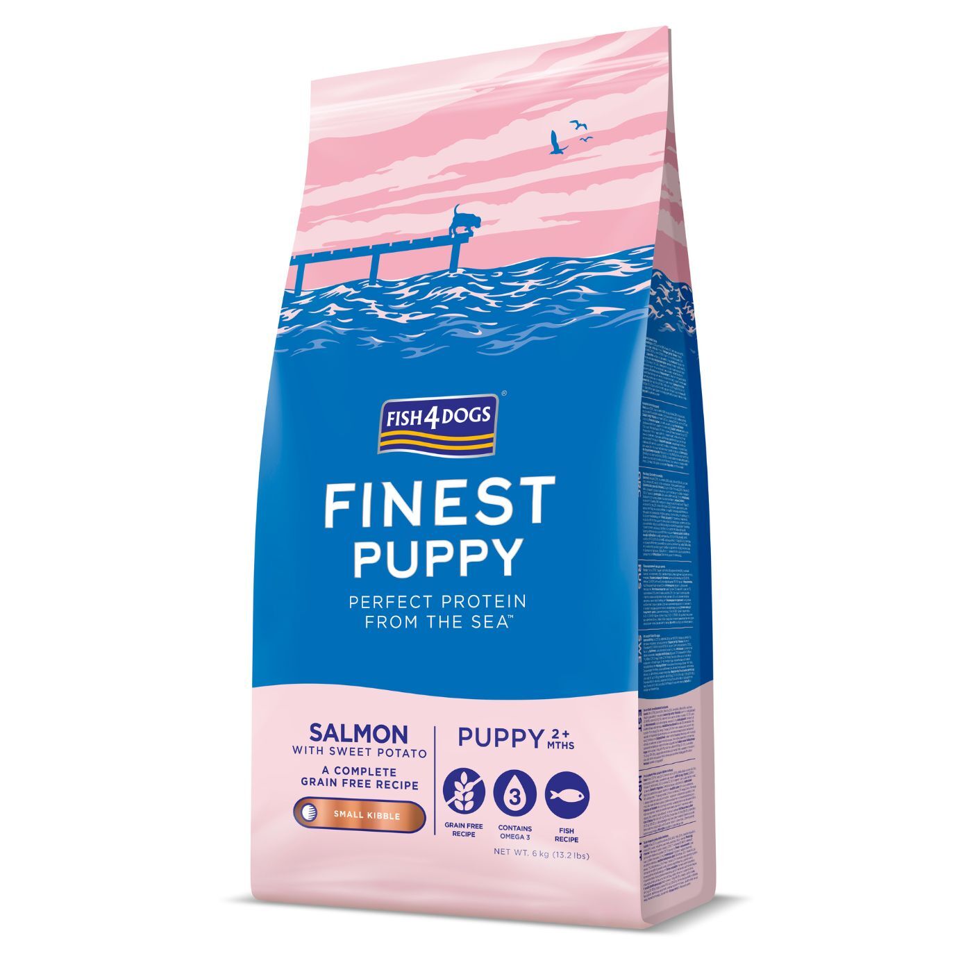 Fish4dogs finest puppy small salmone con patata dolce Conf. 6 Kg.