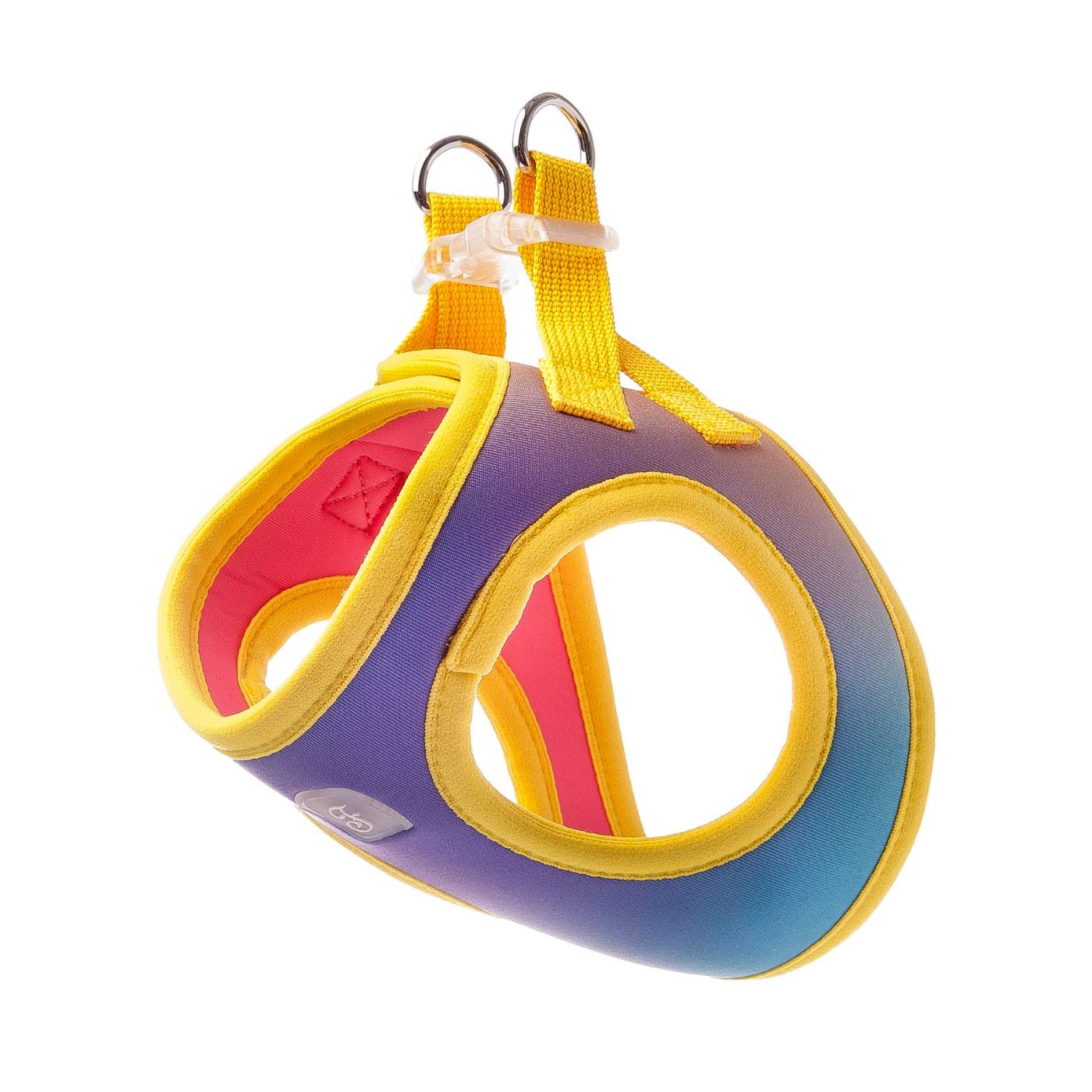 Ferribiella Pettorina Motif Rainbow per Cani - Doppio anello