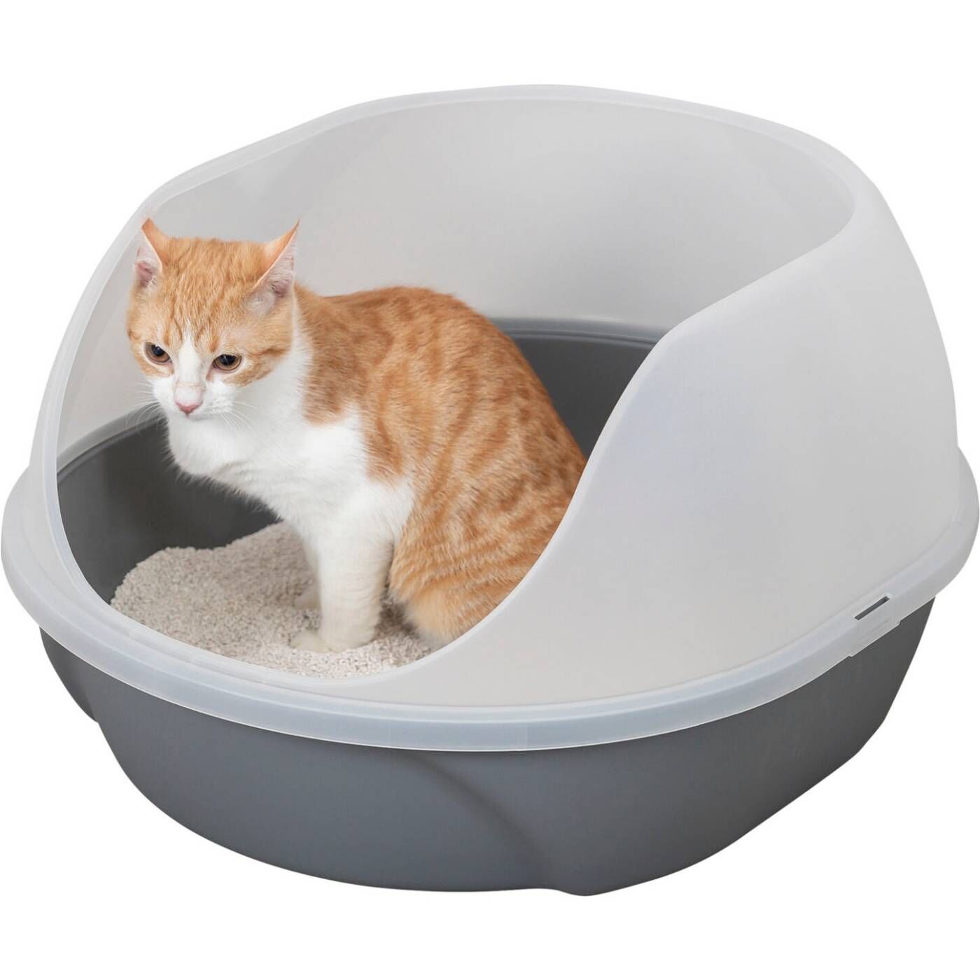 Trixie Lettiera Cassetta Igienica Toilette Aperta Simao per Gatti Grigio 48x30x58cm
