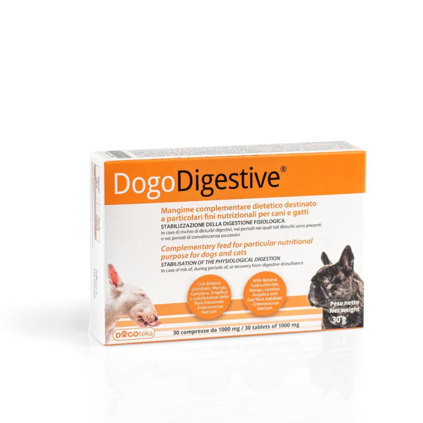 Dogoteka DogoDigestive Integratore per Cani e Gatti 30 Compresse