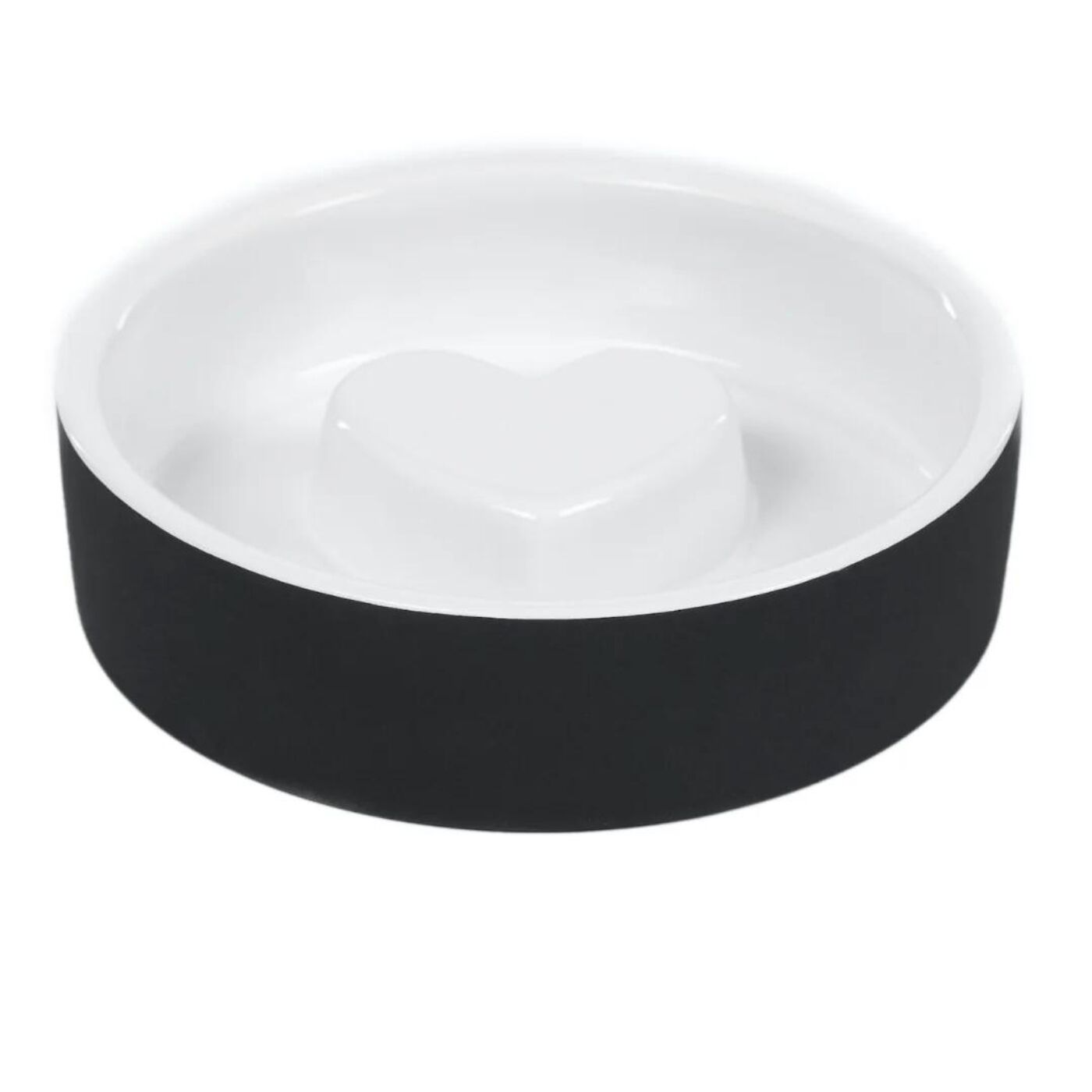 Paikka Ciotola Slow Feed in Ceramica Nera XS Ø 13 cm per Cani di Piccola Taglia