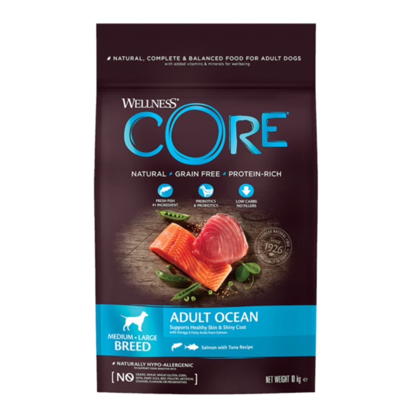 Wellness Core Medium/Large Breed Adult Ocean Salmone e Tonno per Cani Adulti
