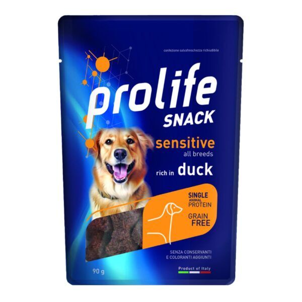 Prolife Snack per Cani Sensitive Grain Free Anatra Monoproteico 90 g