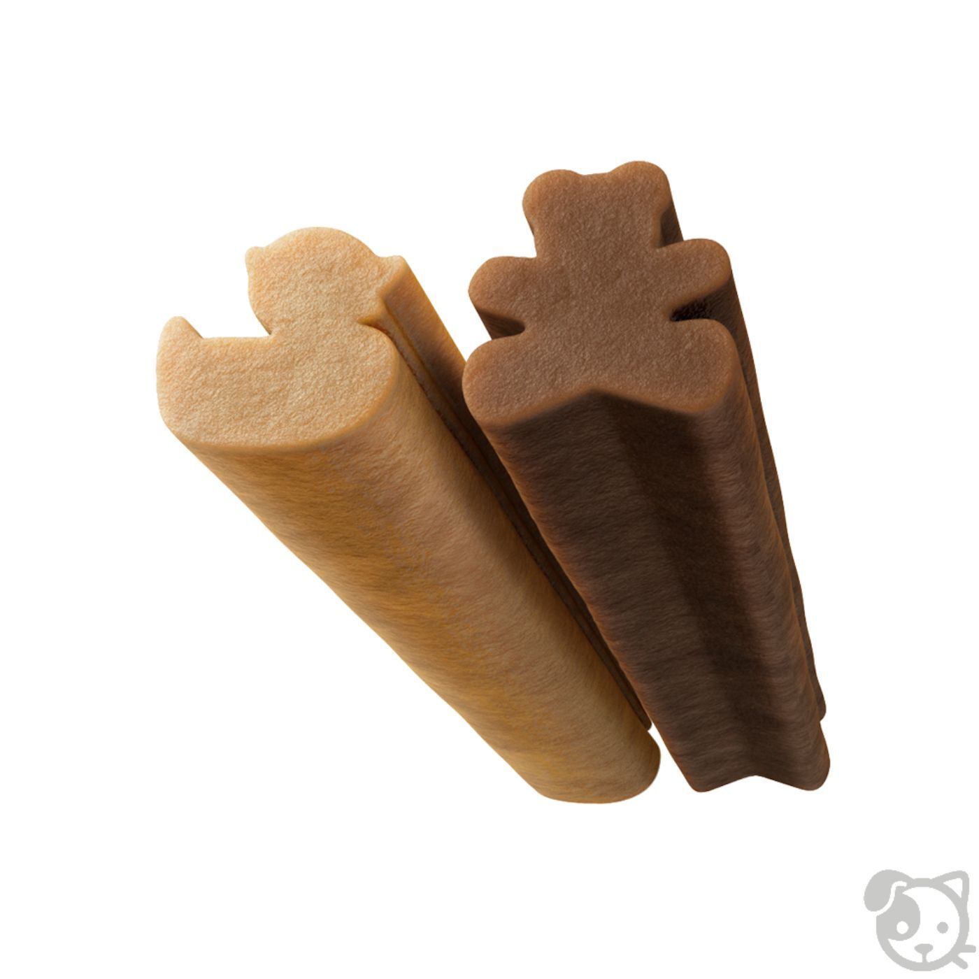 Whimzees Snack Dentale Naturale Stix per Puppy Cuccioli - Orsetto e paperella