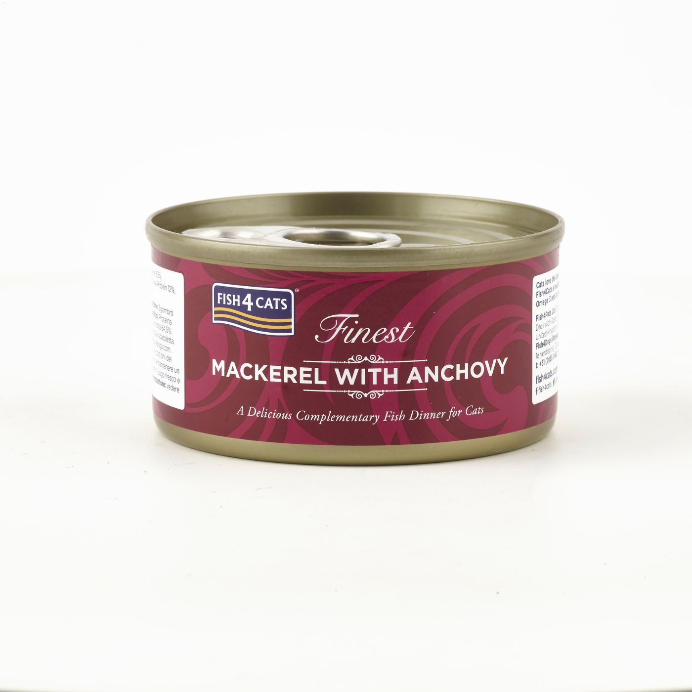10 x 70 g - Fish4Cats Umido per Gatti Sgombro con Acciuga