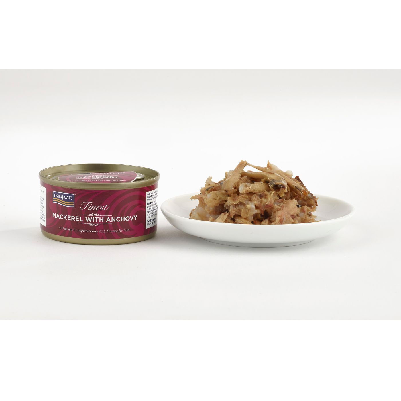 10 x 70 g - Fish4Cats Umido per Gatti Sgombro con Acciuga