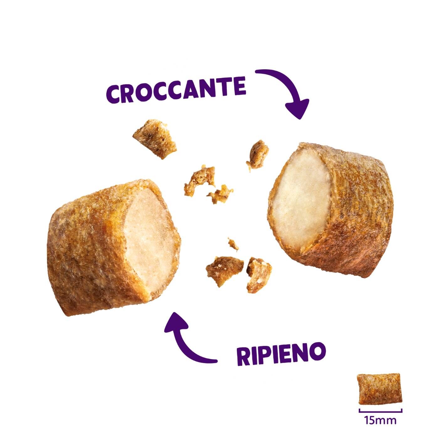 Edgard&Cooper Snack per Gatti Pillows Fagottini Ripieni al Pollo 60 g.
