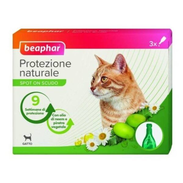 Beaphar® Spot On Antiparassitario Naturale per Gatti 3 Pipette x 1 ml