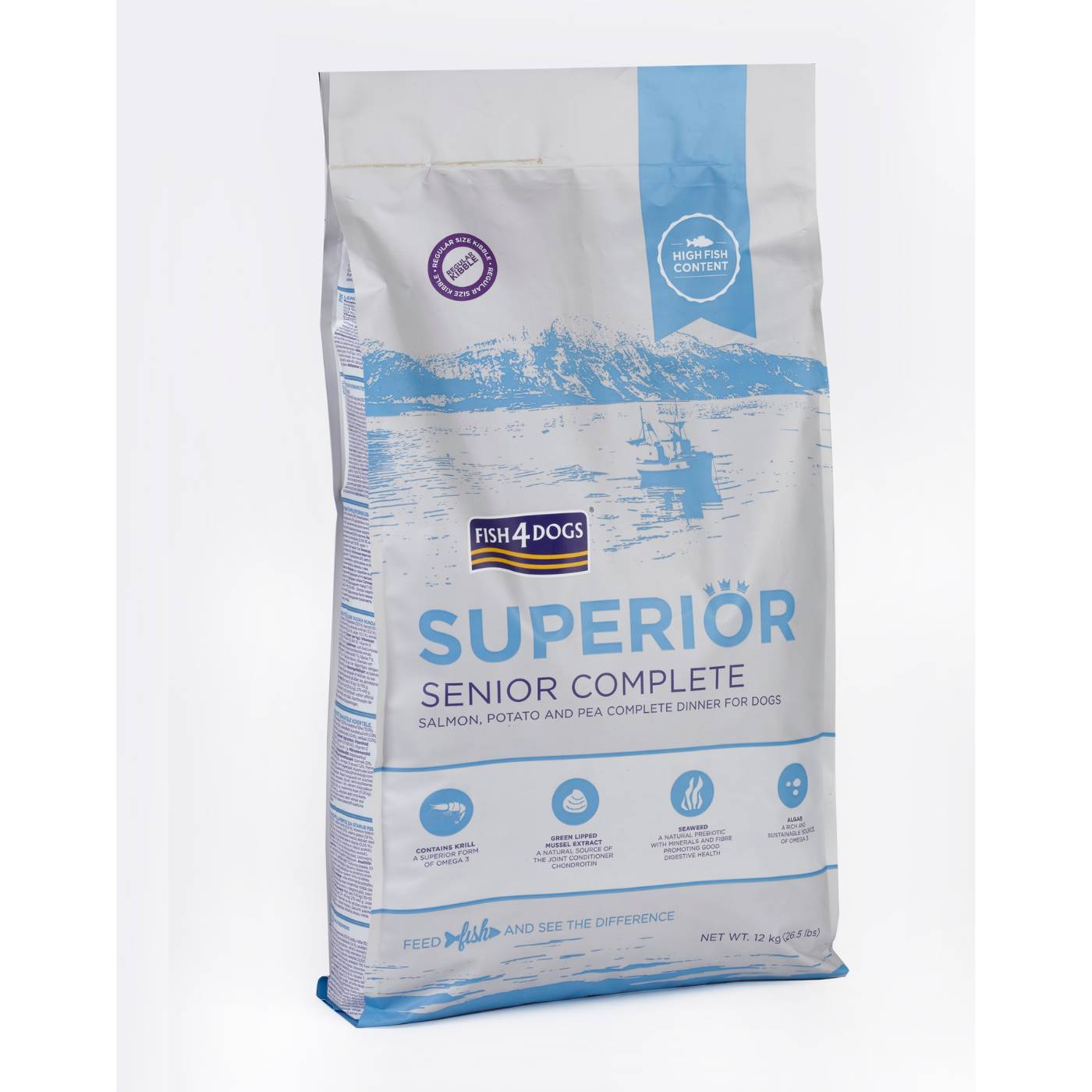 fish4dogs superior senior regular 12 kg