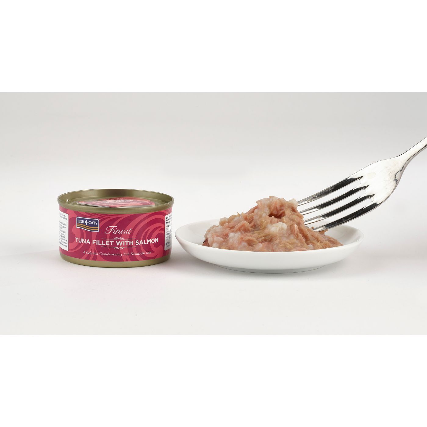 fish4cats finest filetti di tonno con salmone umido per gatti 70 g