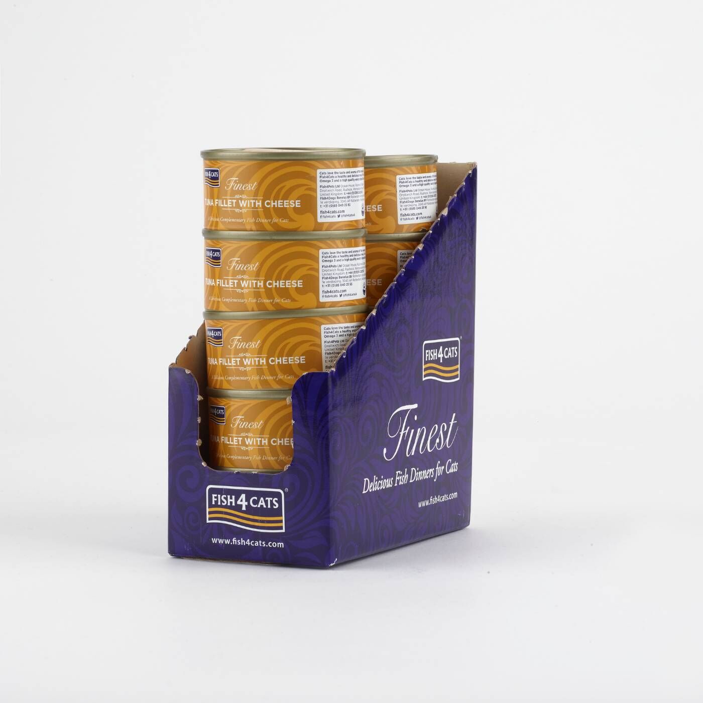 Fish4Cats Finest Filetti di Tonno con Formaggio Umido per Gatti 70 g