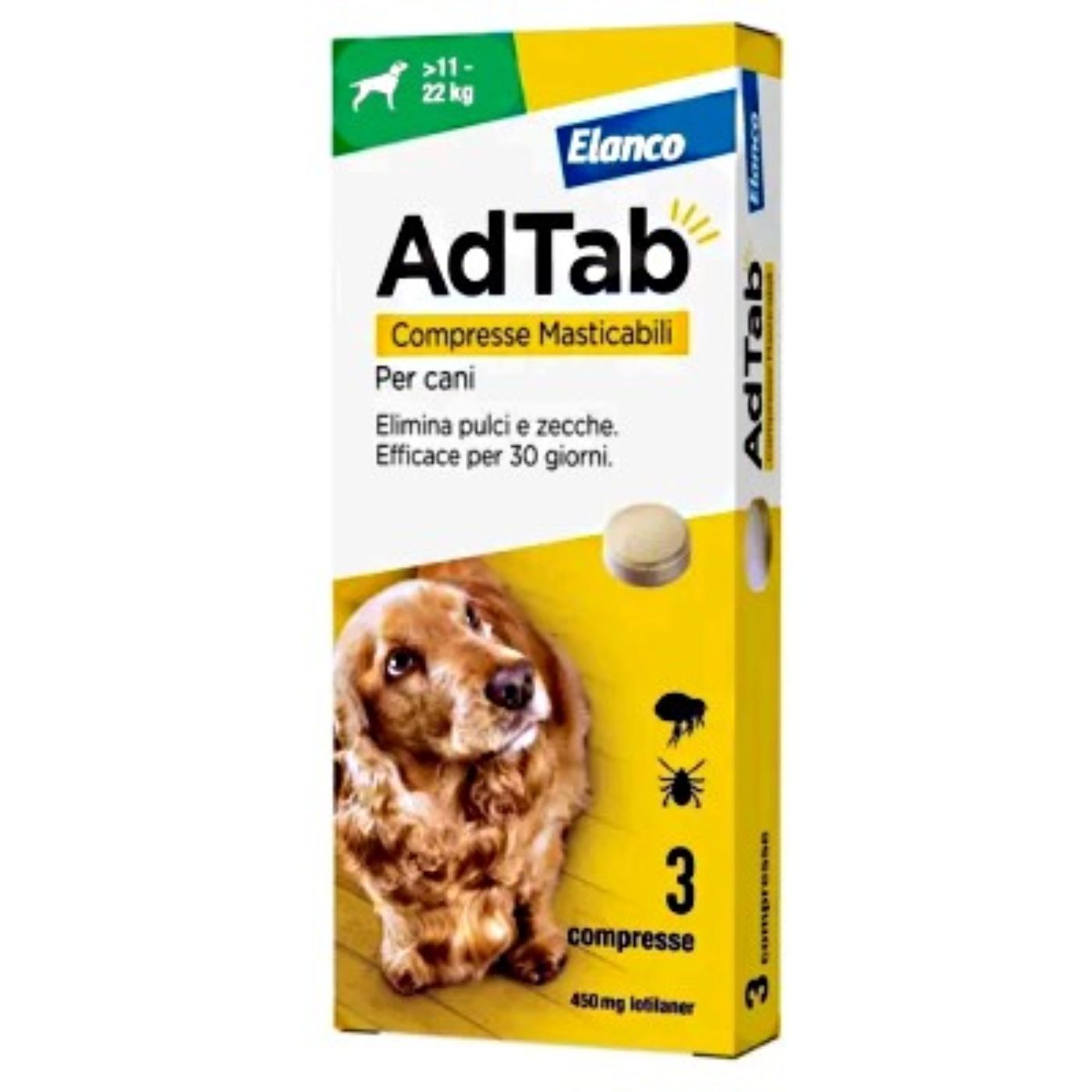 Elanco AdTab Compresse Antiparassitarie Masticabili per Cani